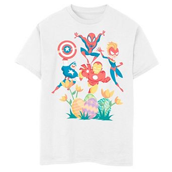 Boys 8-20 Marvel Captain America Find Your Power Simple Shield Graphic Tee