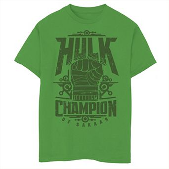 Boys 8-20 Marvel Hulk Champion Of Sakaar Fist Poster Graphic Tee