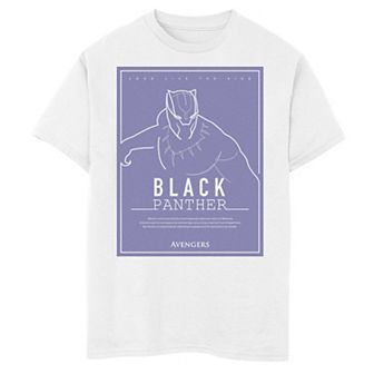 Boys 8-20 Marvel Black Panther Outlined Movie Poster Graphic Tee