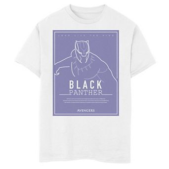 Boys 8-20 Marvel Black Panther Outlined Movie Poster Graphic Tee