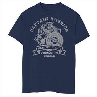 Boys 8-20 Marvel Captain America Man Out Of Time Portrait Graphic Tee
