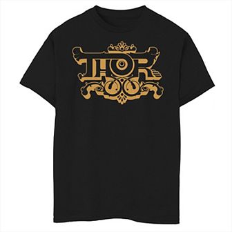 Boys 8-20 Marvel Thor Retro Bubble Text Logo Graphic Tee