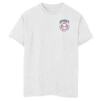 Boys 8-20 Marvel Spider-Man Spidey Find Your Power Left Chest Graphic Tee