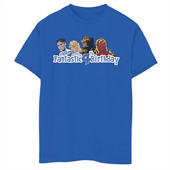 Boys 8-20 Marvel Fantastic Four Fantasic 4th Birthday Graphic Tee