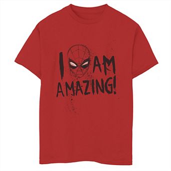 Boys 8-20 Marvel Spider-Man I Am Amazing Portrait Graphic Tee