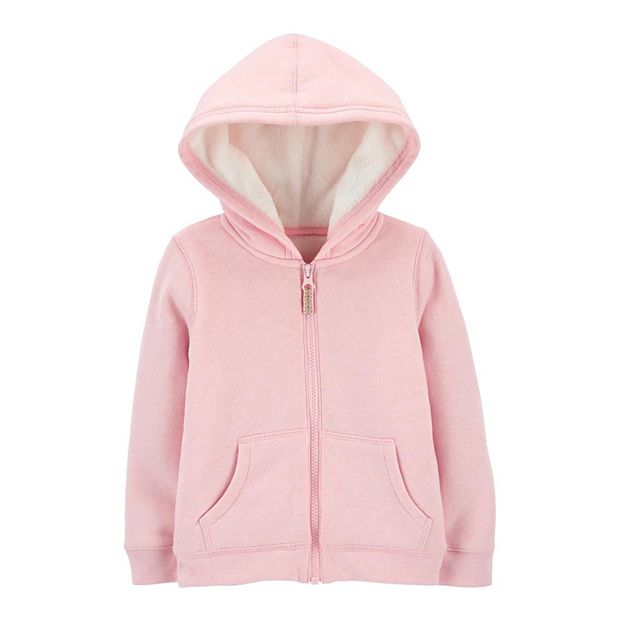 Toddler Girls Carter s Zip Up Fleece Hoodie