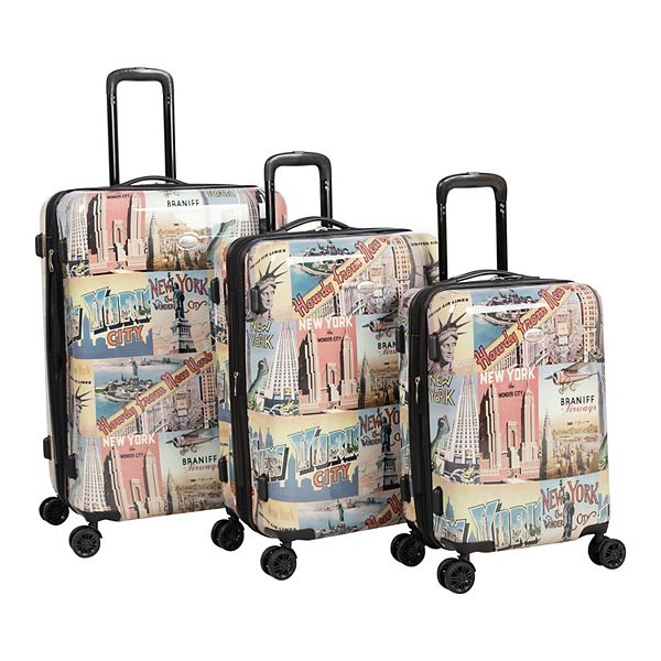 American Flyer Argyle Jacquard 5-pc. Luggage Set