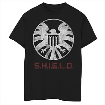Boys 8-20 Marvel Agents of SHIELD Distressed Logo Graphic Tee