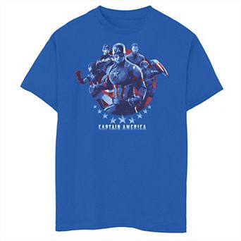 Boys 8-20 Marvel Avengers: Endgame Captain America Mashup Graphic Tee