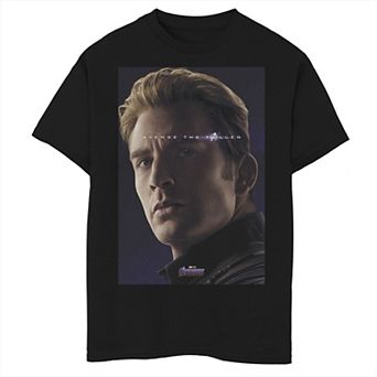 Boys 8-20 Marvel Avengers Endgame Captain America What Ever It Takes Poster Graphic Tee