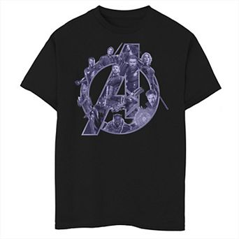 Boys 8-20 Marvel Avengers: Endgame Character Logo Mashup Graphic Tee