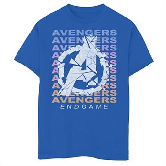 Boys 8-20 Marvel Avengers: Endgame Gradient Logo Shatter Graphic Tee