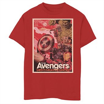 Boys 8-20 Marvel Avengers Vintage Poster Graphic Tee