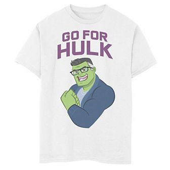 Boys 8-20 Marvel Avengers: Endgame The Hulk Go For Hulk Cartoon Graphic Tee