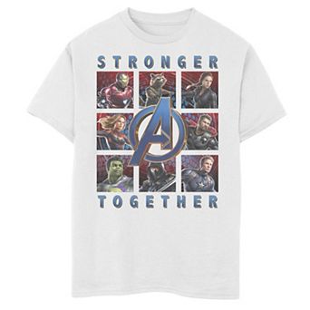 Boys 8-20 Marvel Avengers Endgame Stronger Together Panel Graphic Tee