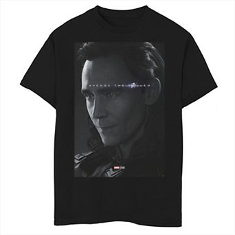 Boys 8-20 Marvel Avengers Endgame Loki Avenge The Fallen Poster Graphic Tee