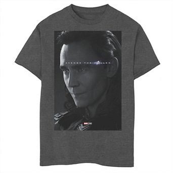Boys 8-20 Marvel Avengers Endgame Loki Avenge The Fallen Poster Graphic Tee