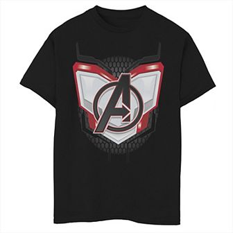 Boys 8-20 Marvel Avengers Endgame Quantum Suit Armor Symbol Graphic Tee