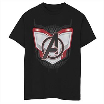 Boys 8-20 Marvel Avengers Endgame Quantum Suit Armor Symbol Graphic Tee
