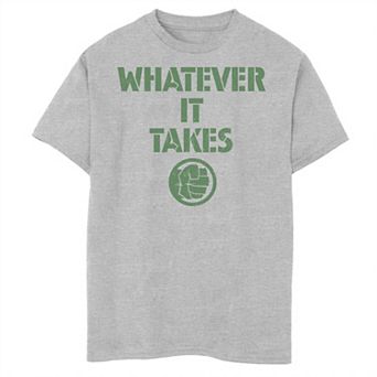 Boys 8-20 Marvel Avengers Endgame Whatever It Takes Hulk Logo Graphic Tee