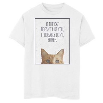 Boys 8-20 Marvel Captain Marvel If the Cat Doesn't Like You Graphic Tee