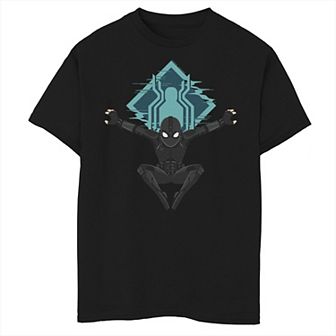 Boys 8-20 Marvel Spider-Man Far From Home Glitch Logo Stealth Suit Graphic Tee