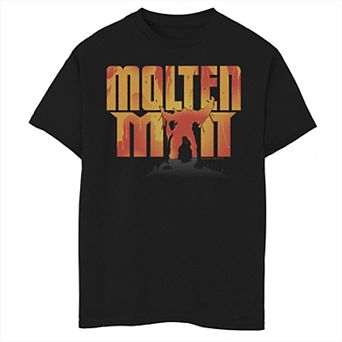 Boys 8-20 Marvel Spider-Man Far From Home Molten Man SIlhouette Graphic Tee