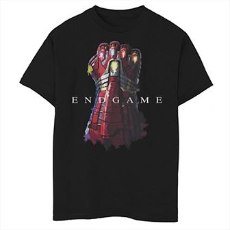 Boys 8-20 Marvel Avengers: Endgame Iron Man Gauntlet Graphic Tee