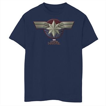 Boys 8-20 Marvel Captain Marvel Movie Chest Symbol Graphic Tee