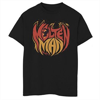 Boys 8-20 Marvel Spider-Man Far From Home Molten Man Vintage Logo Graphic Tee