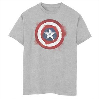 Boys 8-20 Marvel Avengers Endgame Spray Paint Captain America Logo Graphic Tee