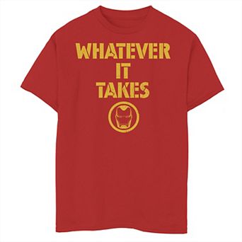Boys 8-20 Marvel Avengers Endgame Whatever It Takes Iron Man Logo Graphic Tee
