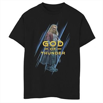 Boys 8-20 Marvel Avengers: Endgame Thor God Of Thunder Portrait Graphic Tee
