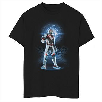 Boys 8-20 Marvel Avengers Endgame Logo Ant-Man Quantum Suit Portrait Graphic Tee