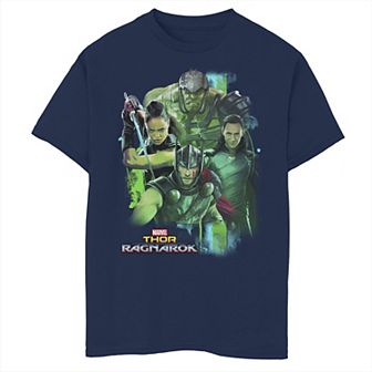 Boys 8-20 Marvel Thor Ragnarok Loki Hulk Valkyrie Team Graphic Tee