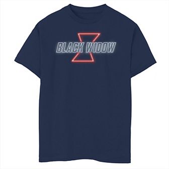 Boys 8-20 Marvel Black Widow Neon Logo Graphic Tee