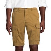 Lands End Mens Traditional Fit 10.5 Comfort-First Knockabout Cargo Shorts