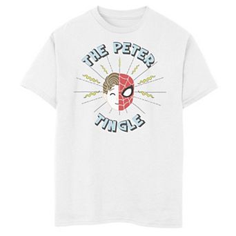 Boys 8-20 Marvel Spider-Man Far From Home The Peter Tingle Head Shot Graphic Tee