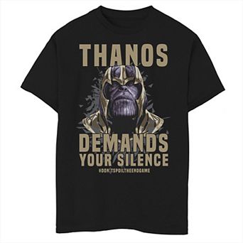 Boys 8-20 Marvel Avengers Endgame Thanos #DontSpoilTheEndgame Graphic Tee