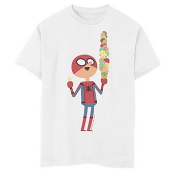 Boys 8-20 Marvel Spider-Man Far From Home Happy Ice Cream Cone Graphic Tee