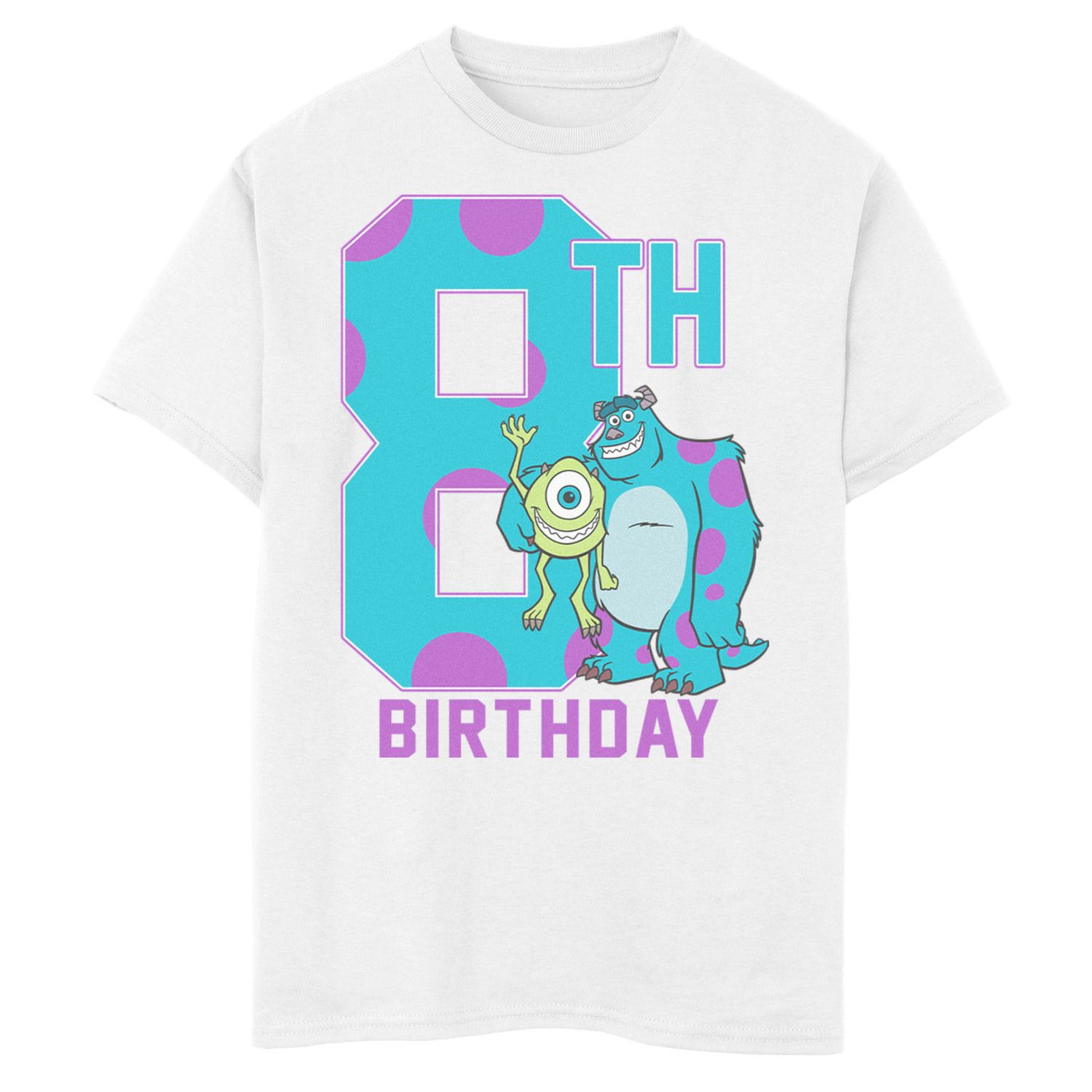 Image for Disney / Pixar s Monsters Inc. Boys 8-20 Mike & Sully Happy 8th Birthday Graphic Tee at Kohl's.