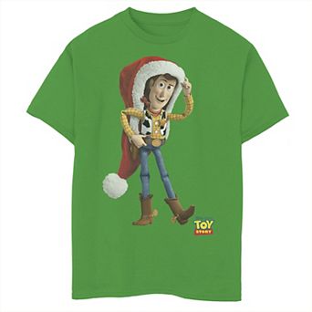 Disney / Pixar's Toy Story Boys 8-20 Woody Over Sized Santa Hat Graphic Tee