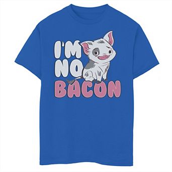 Disney's Moana Boys 8-20 Pua Cute I'm No Bacon Graphic Tee
