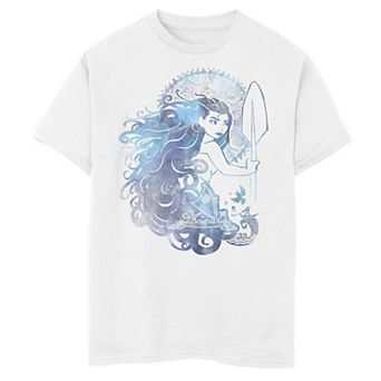 Disney's Moana Boys 8-20 Island Princess Sea Ocean Hair Graphic Tee