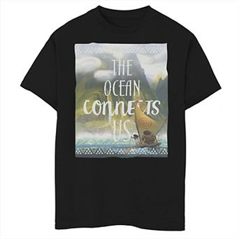 Disney's Moana Boys 8-20 The Ocean Connects Us Tribal Graphic Tee