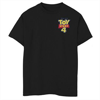 Disney / Pixar's Toy Story 4 Boys 8-20 Movie Logo Left Chest Pocket Graphic Tee