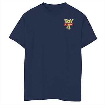 Disney / Pixar's Toy Story 4 Boys 8-20 Movie Logo Left Chest Pocket Graphic Tee