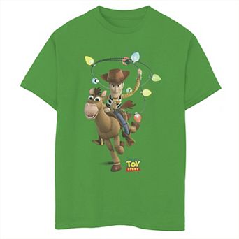 Disney / Pixar's Toy Story Boys 8-20 Woody Bullseye X-Mas Light Graphic Tee