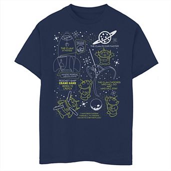 Disney / Pixar's Toy Story Boys 8-20 Aliens Claw Master Map Graphic Tee