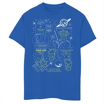Disney / Pixar's Toy Story Boys 6-20 Aliens Claw Master Map Graphic Tee